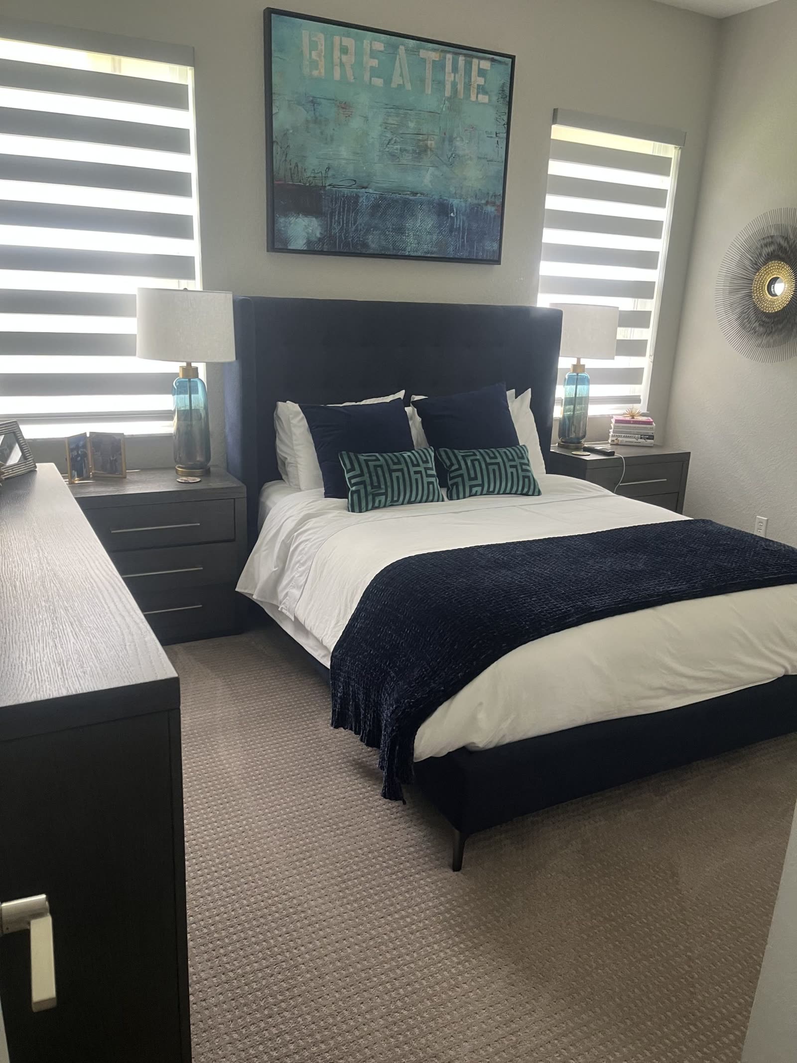 Bedroom made up after a turnover