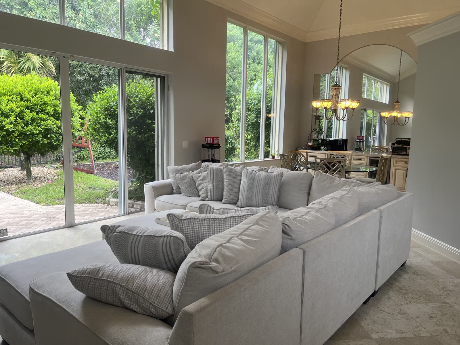 Bright living room after a standard clean
